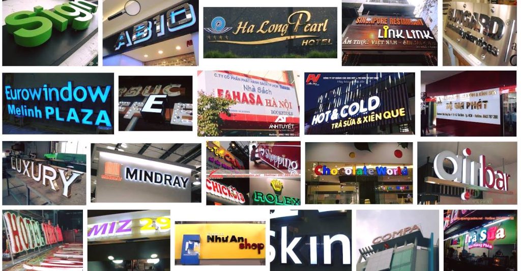 Làm biển alu chữ nổi sáng đèn 2 lambien quang cao7