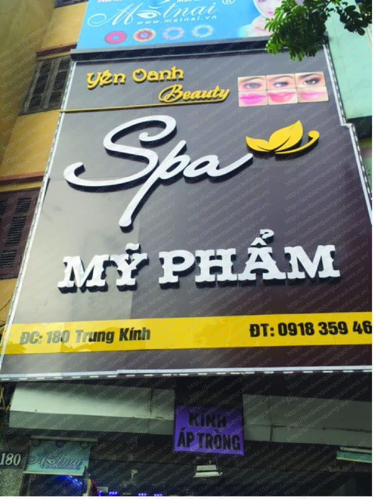 Thi Công Quảng cáo giá rẻ tại Hà Nội 12 spa 01