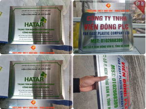 biển Công ty, phòng ban, chức danh