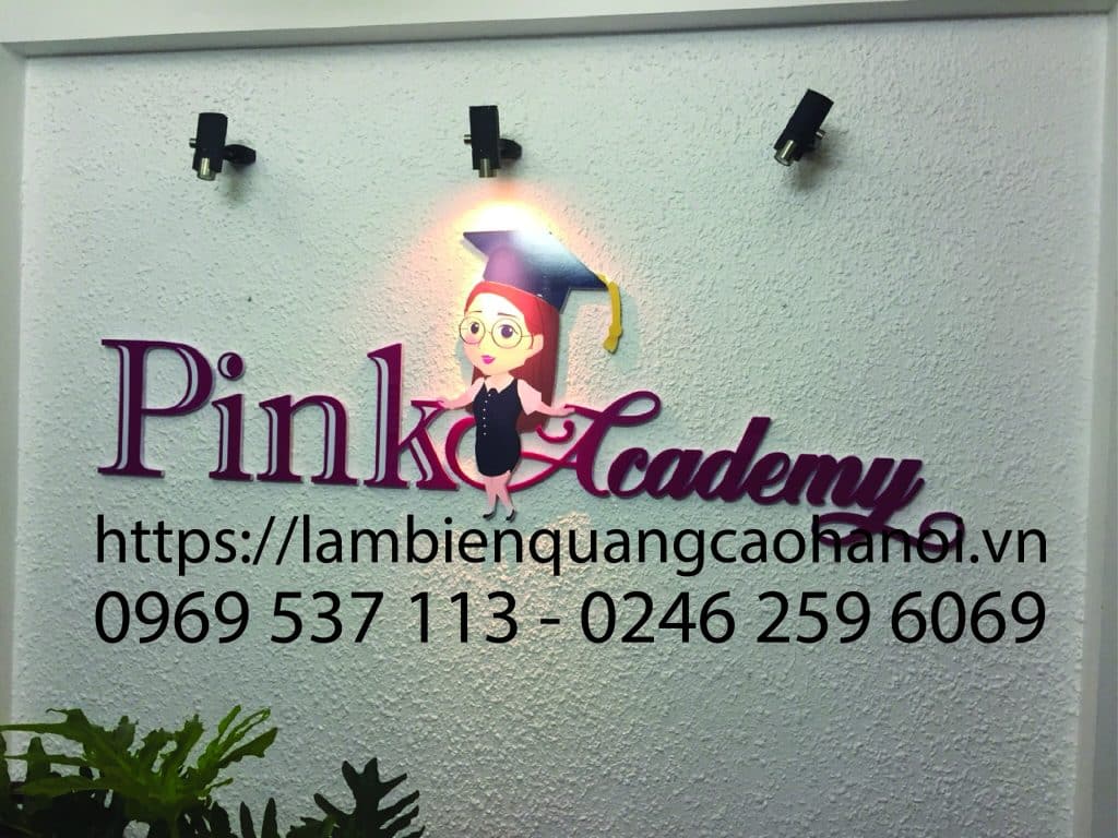 LÀM LOGO CÔNG TY BẰNG MICA 32 lam bien quang cao tai my dinh ha noi 1