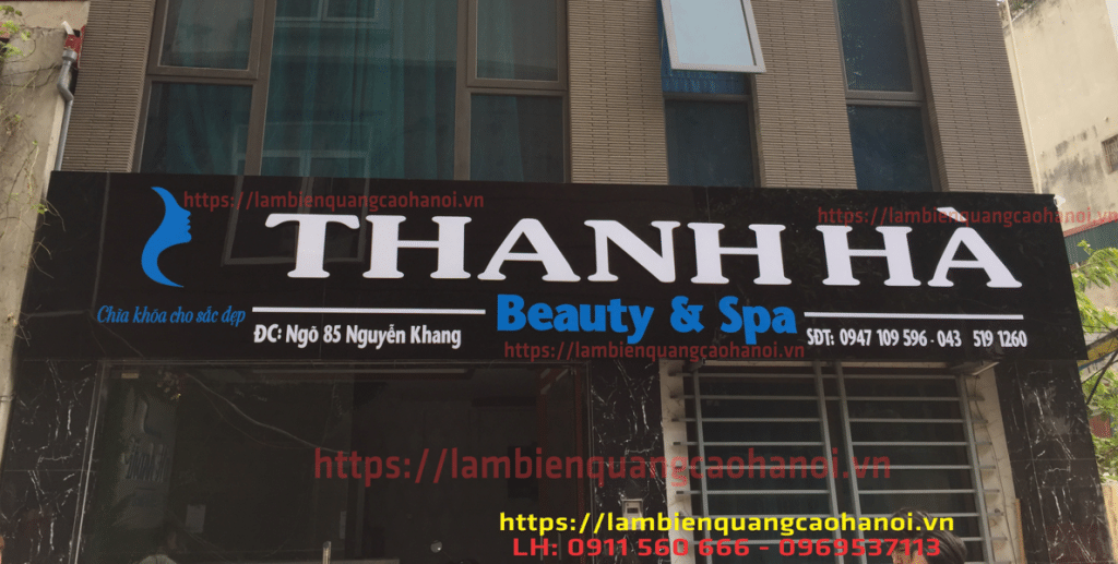 Mẫu Bảng Hiệu Thẩm Mỹ Viện SPA