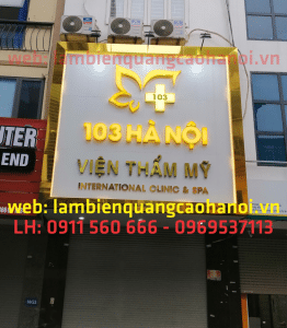 Mẫu Bảng Hiệu Thẩm Mỹ Viện SPA 1 bảng hiệu thẩm mỹ viện