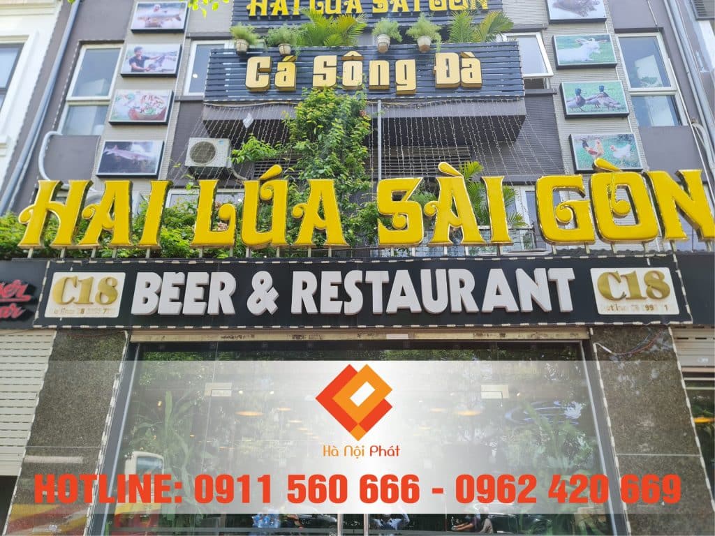 chữ mica hút nổi lọng viền inox