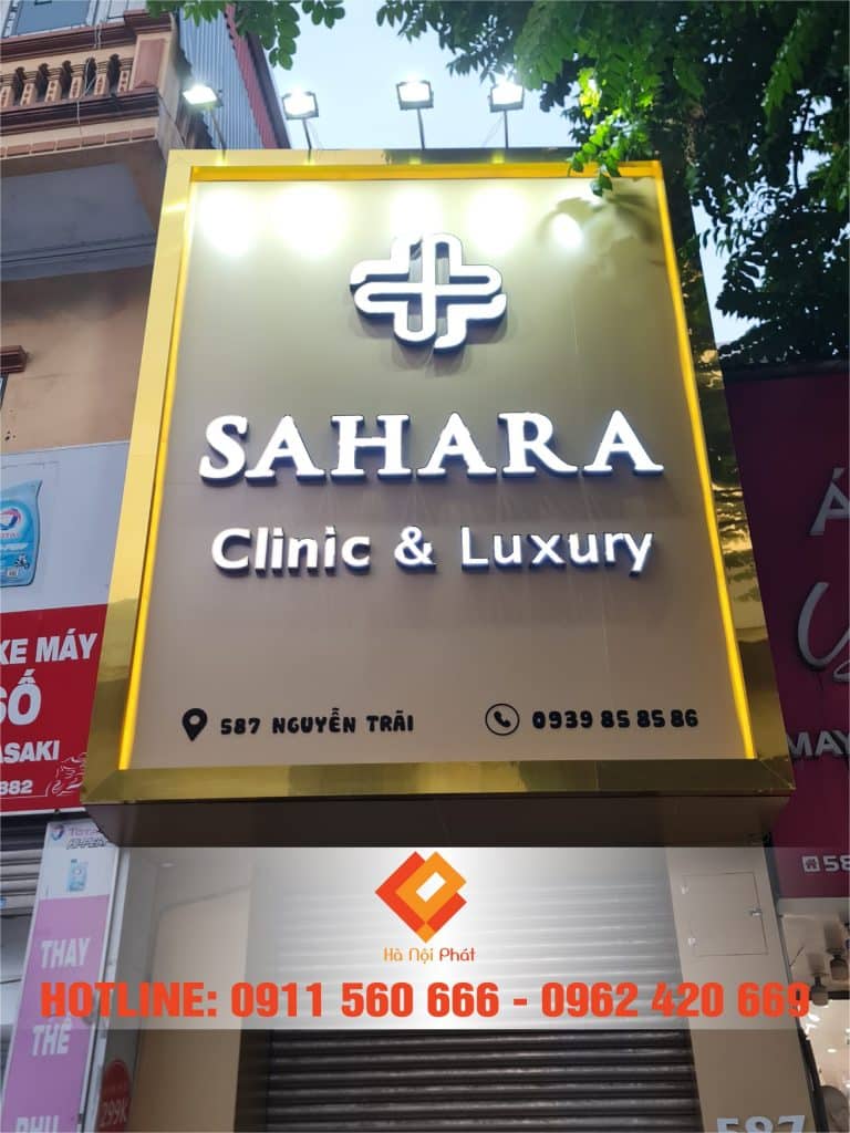 Giá Biển Hiệu Chữ Nổi Mica - Alu - Inox 5 biển alu chữ nổi