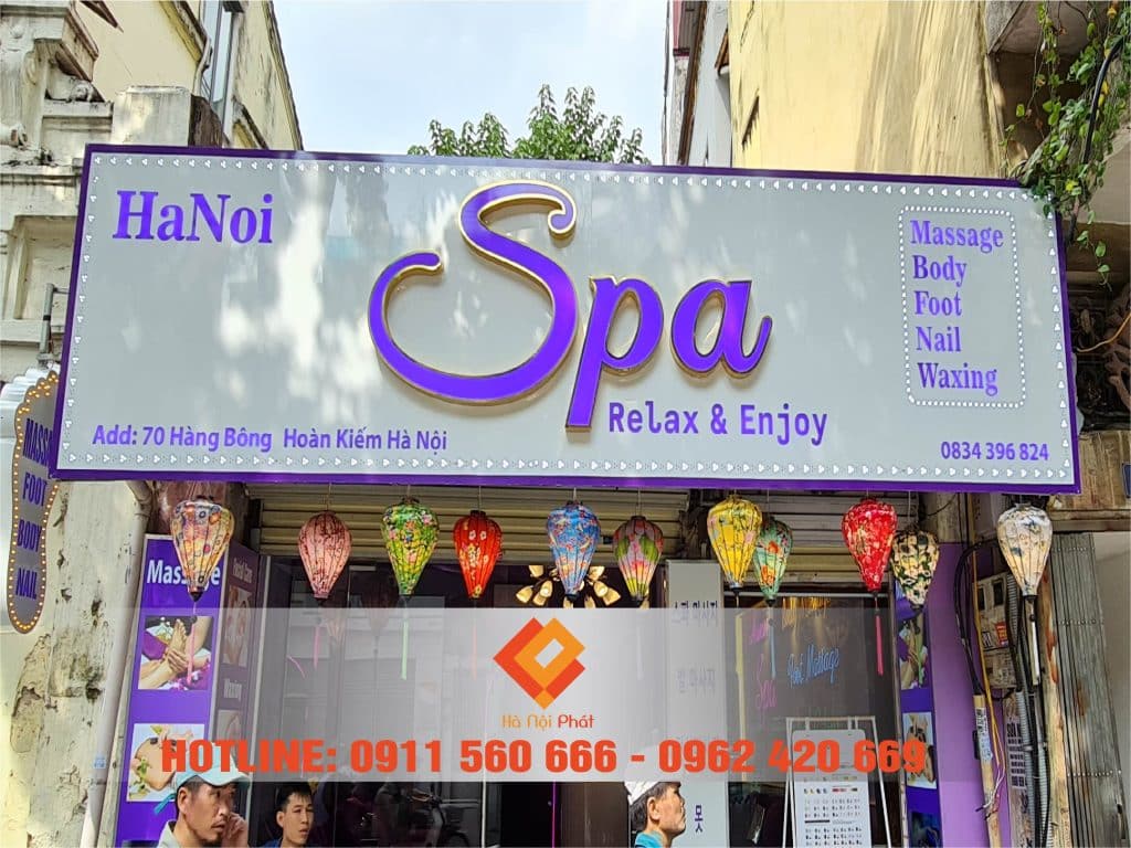 bảng hiệu spa giá rẻ