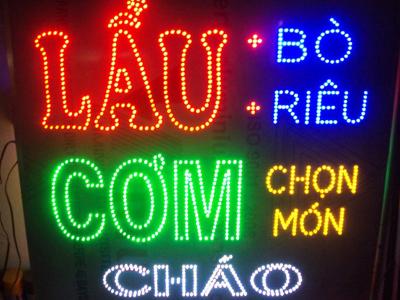 Làm bảng hiệu quảng cáo chuyên nghiệp tại Hà Nội 38 Bảng hiệu điện tử Quán Cơm