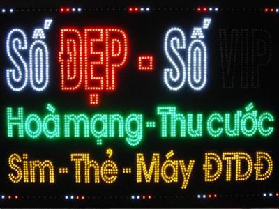 Làm bảng hiệu quảng cáo chuyên nghiệp tại Hà Nội 31 Bảng hiệu điện tử quảng cáo ĐTDĐ