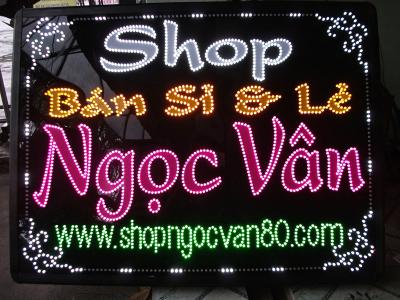 Làm bảng hiệu quảng cáo chuyên nghiệp tại Hà Nội 28 Bảng hiệu Shop Ngọc Vân