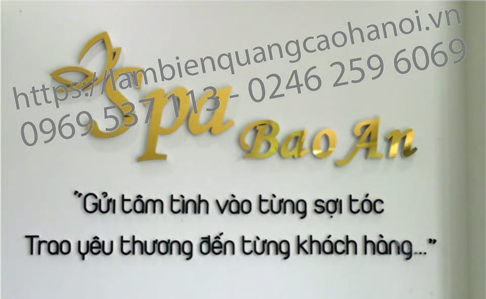 Làm biển quảng cáo Spa, thẩm mỹ viện chuyên nghiệp tại Mỹ Đình, Hà Nội