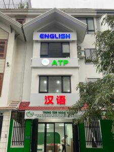Thi Công Bảng Hiệu Trung Tâm Ngoại Ngữ 2 3 9