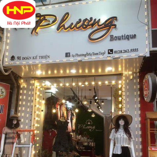 Thi Công Biển Shop Thời Trang Giá Rẻ Số 1 Hà Nội