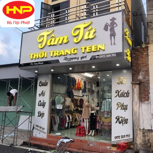 Thi Công Biển Shop Thời Trang Giá Rẻ Số 1 Hà Nội