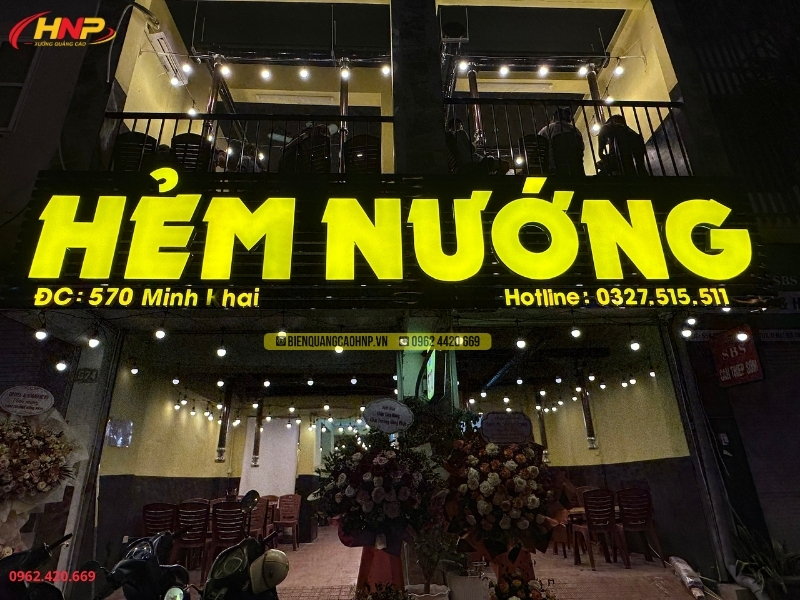 Làm Biển Quảng Cáo Quán Lẩu Nướng Đẹp