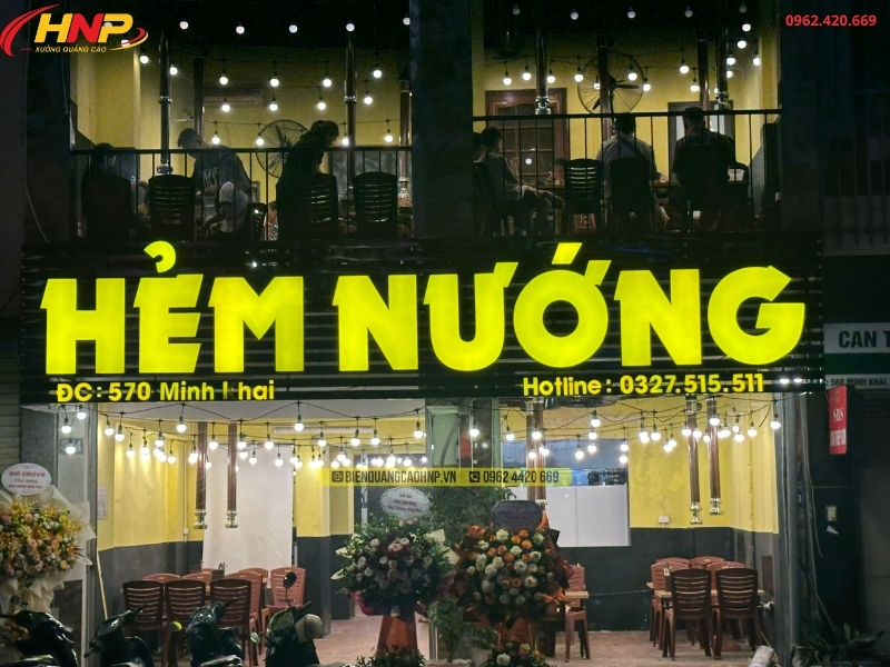 Làm Biển Quảng Cáo Quán Lẩu Nướng Đẹp
