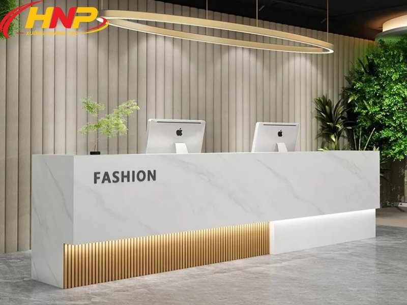 Backdrop Lễ Tân Gỗ Sang Trọng, Tạo Dấu Ấn Thương Hiệu 9 backdrop lễ tân gỗ