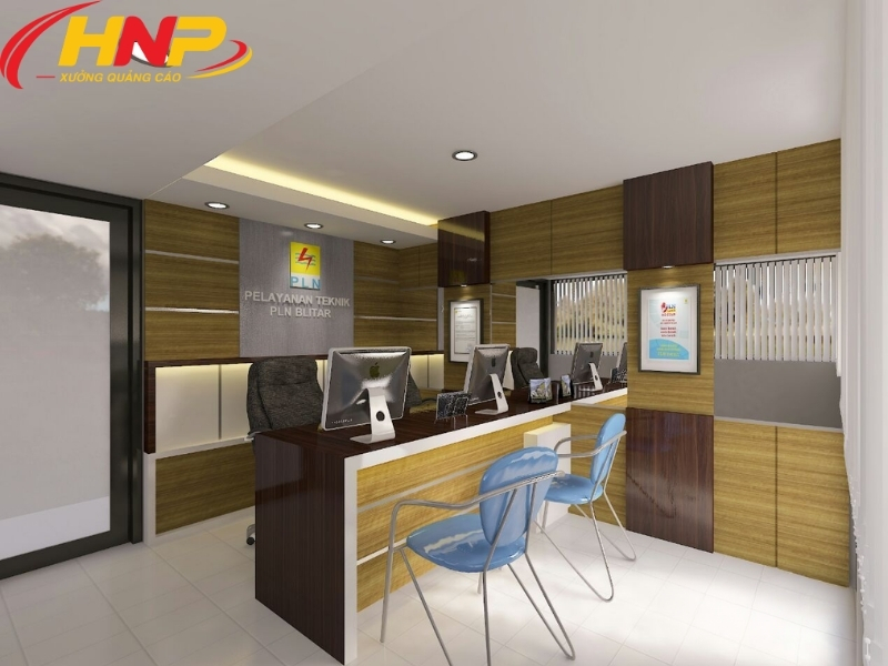 Làm Backdrop Lễ Tân Giá Rẻ Mà Vẫn Đẹp, Bền Và Đúng Thương Hiệu 12 làm backdrop lễ tân giá rẻ