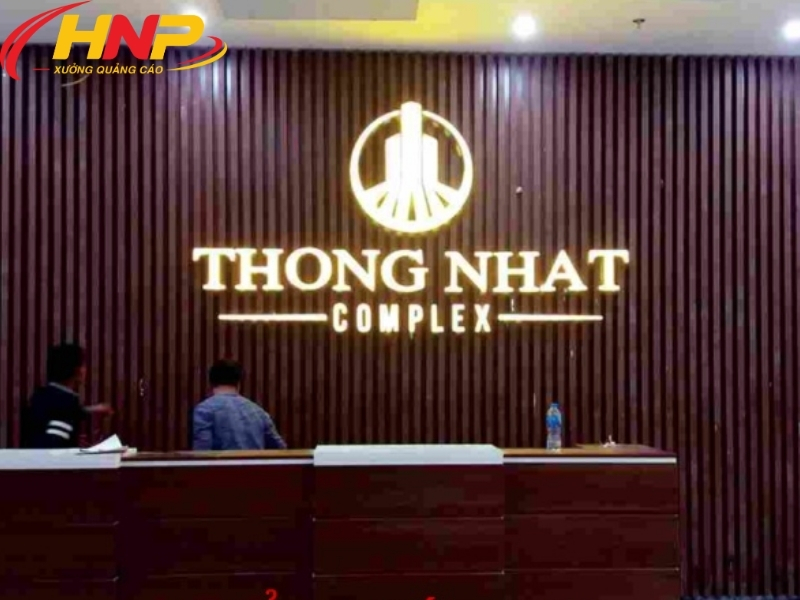 Backdrop Lễ Tân Alu Đẹp, Hiện Đại Và Chuyên Nghiệp 13 backdrop lễ tân alu