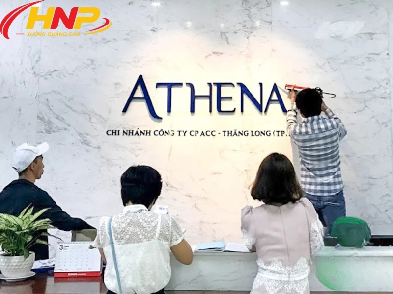 đơn vị thi công backdrop lễ tân