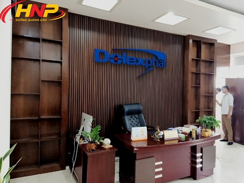 Backdrop Lễ Tân Hoàng Mai Đẹp, Thi Công Theo Không Gian Doanh Nghiệp 8 backdrop lễ tân Hoàng Mai