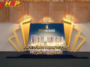 làm backdrop lễ tân giá rẻ