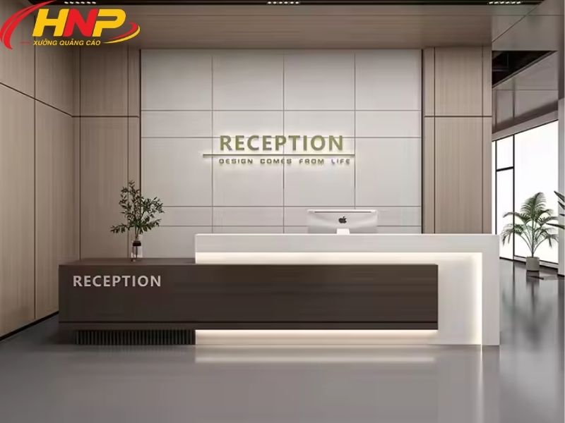 Backdrop Lễ Tân Hoàng Mai Đẹp, Thi Công Theo Không Gian Doanh Nghiệp 6 backdrop lễ tân Hoàng Mai