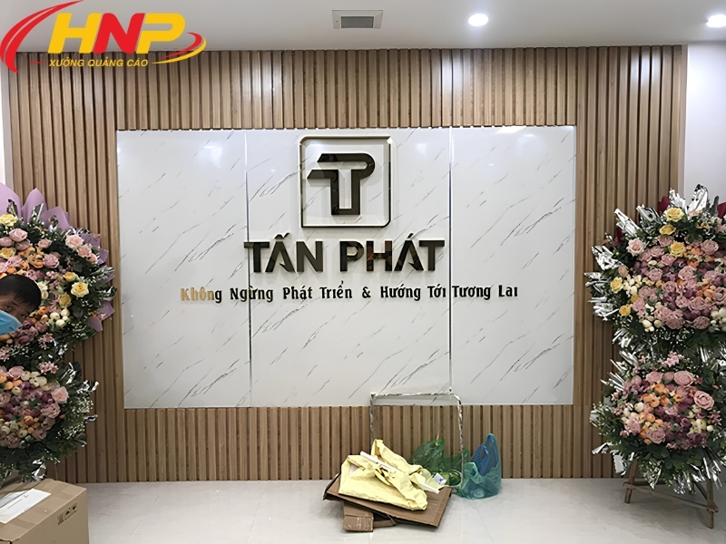 Backdrop Lễ Tân Hà Đông Đẹp, Tối Ưu Không Gian Và Nhận Diện Thương Hiệu 11 backdrop lễ tân Hà Đông
