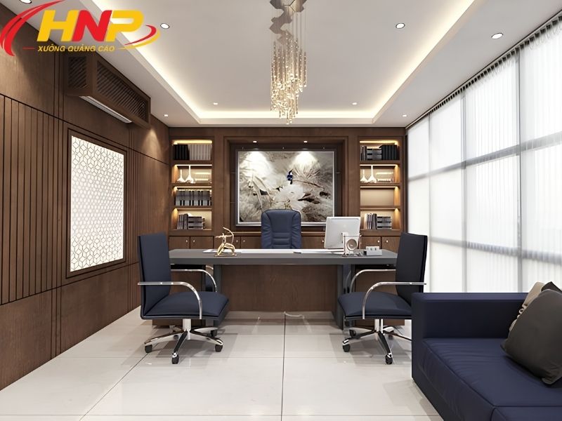 Backdrop Lễ Tân Hoàng Mai Đẹp, Thi Công Theo Không Gian Doanh Nghiệp 5 backdrop lễ tân Hoàng Mai