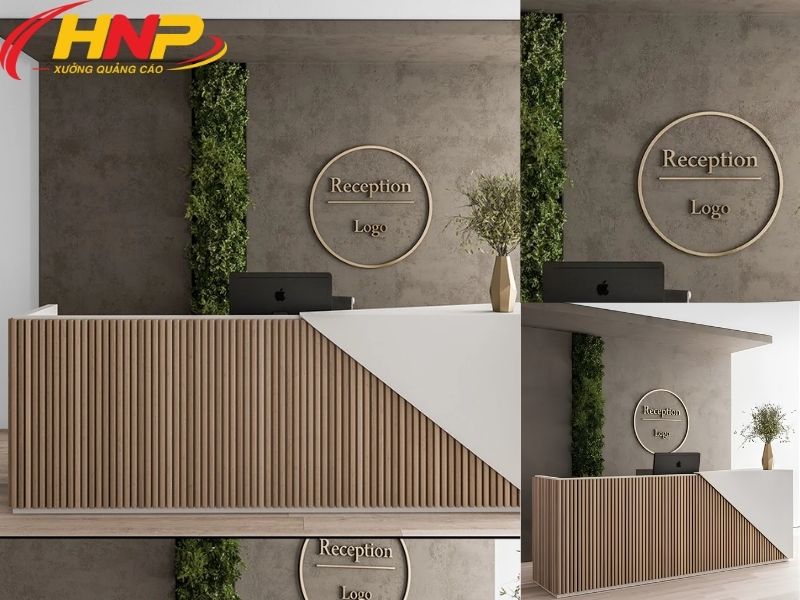 Backdrop Quầy Lễ Tân Đẹp: Thiết Kế Ấn Tượng, Tôn Vinh Bộ Mặt Văn Phòng 9 backdrop quầy lễ tân